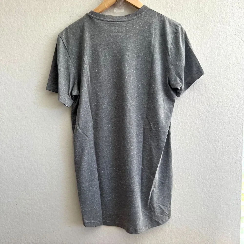 ADIDAS Originals Climalite Grey Orange Pocket Short Sleeve T-Shirt Mens Small